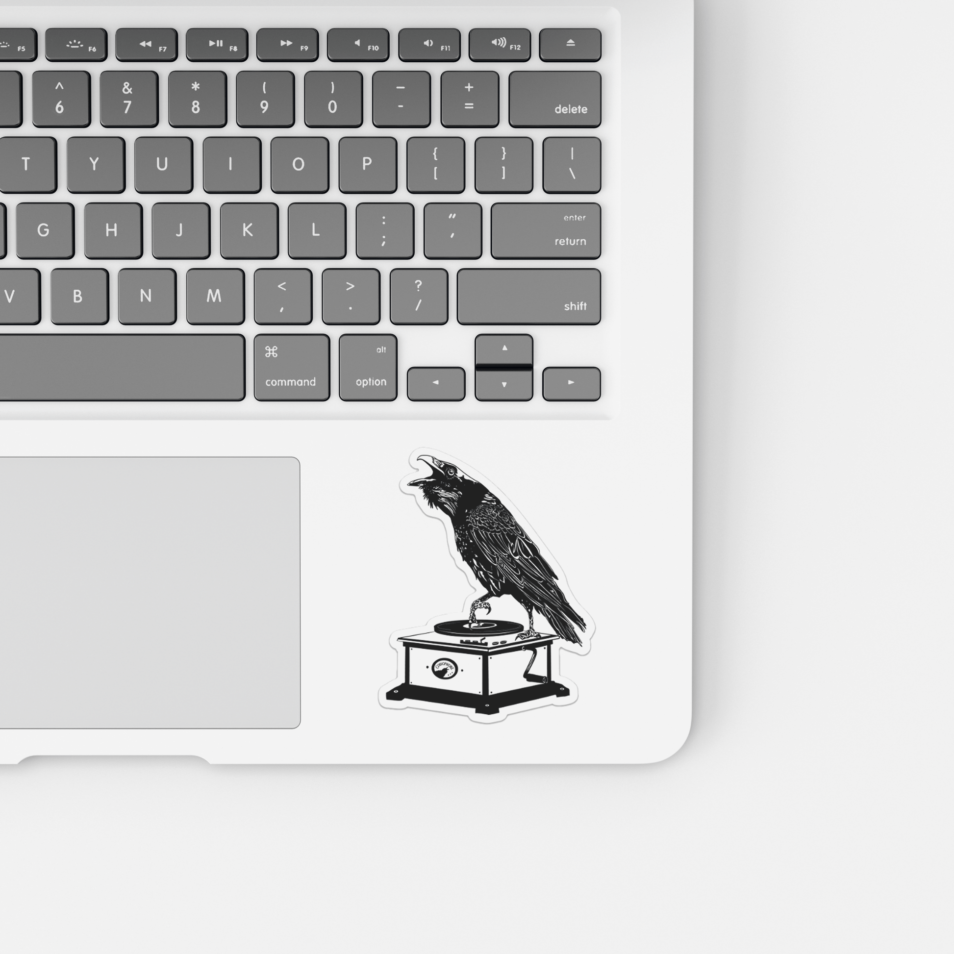 PinkPolish Design Stickers "Corviphone" Vinyl Die Cut Sticker