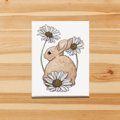 PinkPolish Design Note Cards "Daisy Tailed" Handmade Notecard