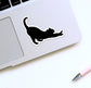 PinkPolish Design Stickers "Downward Facing Cat" Die Cut Vinyl Sticker