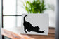 PinkPolish Design Note Cards "Downward Facing Cat" Handmade Notecard