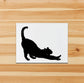PinkPolish Design Note Cards "Downward Facing Cat" Handmade Notecard