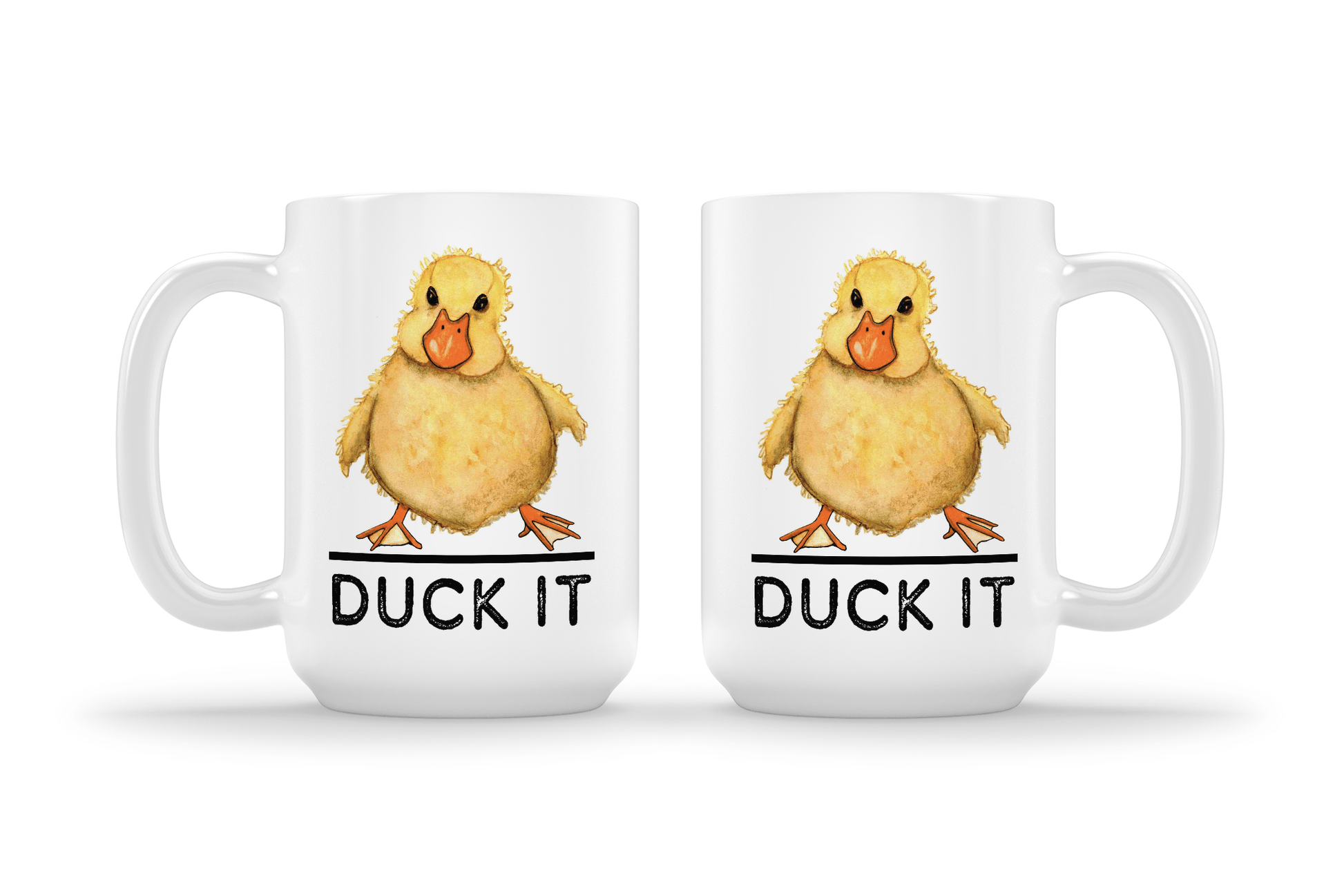 PinkPolish Design Coasters "Duck It" 15oz Mug
