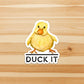 PinkPolish Design Stickers "Duck It" Vinyl Die Cut Sticker