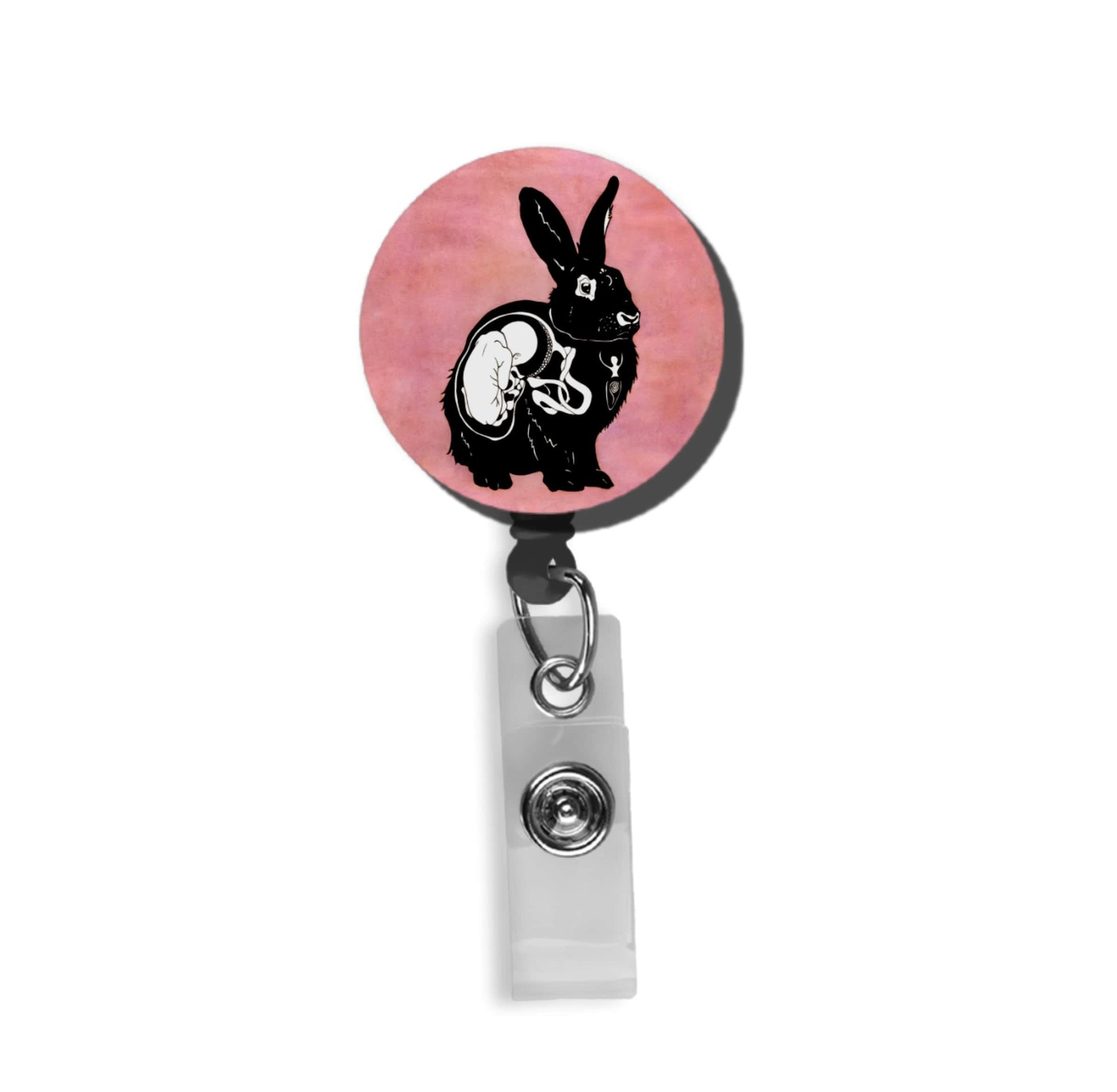 Illustration med kanin och brickhållare