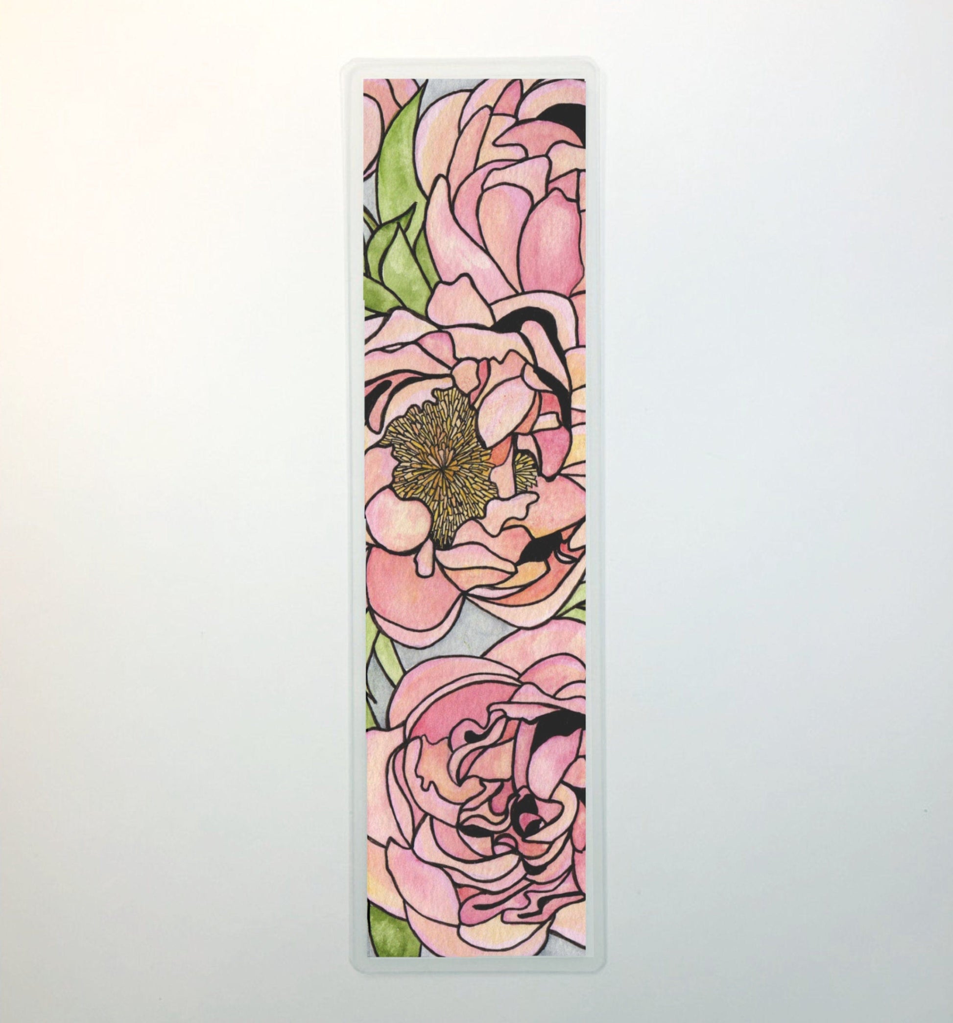 PinkPolish Design Bookmarks "Floral Carpet" 2-Sided Bookmark
