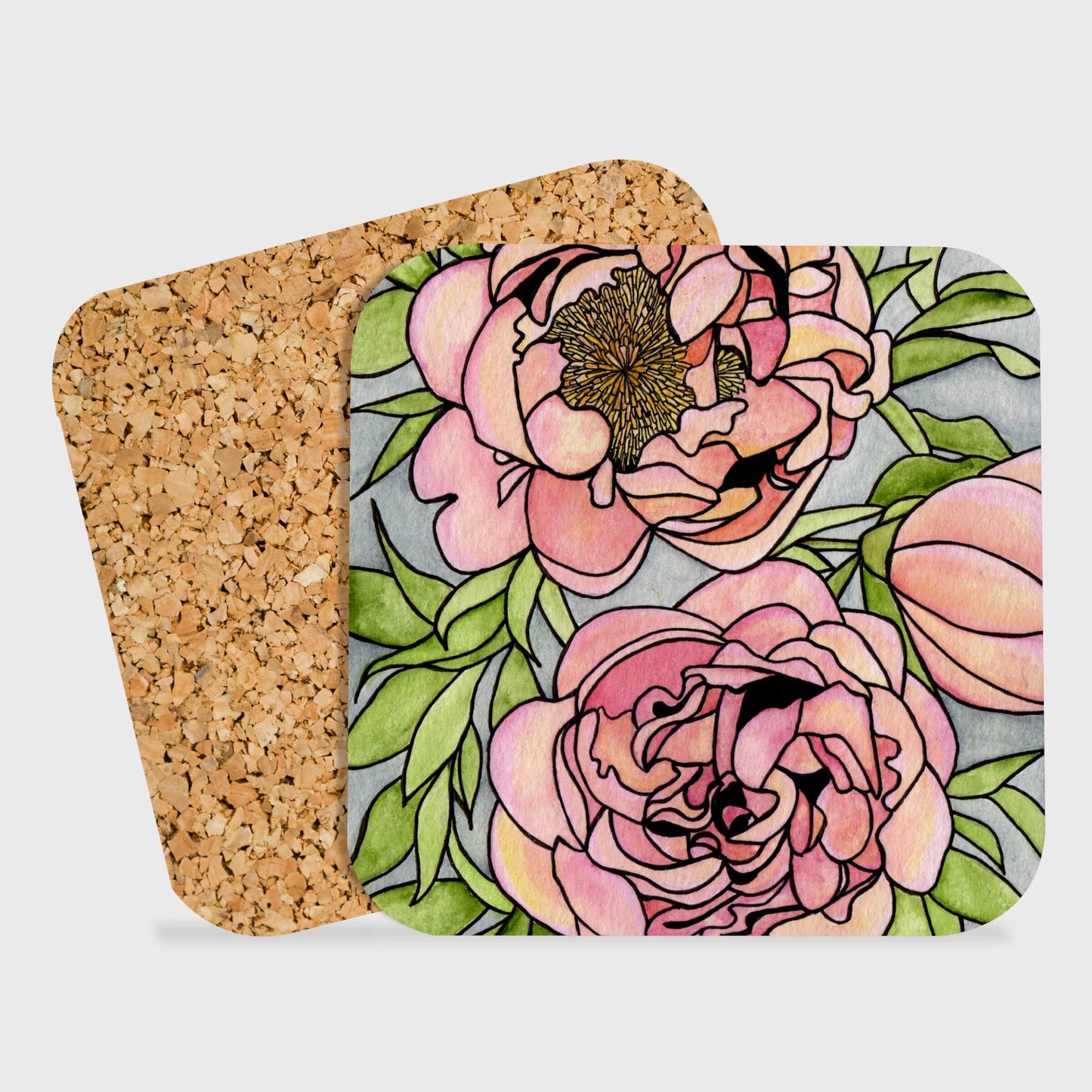 PinkPolish Design Coasters "Floral Carpet" Drink Coaster