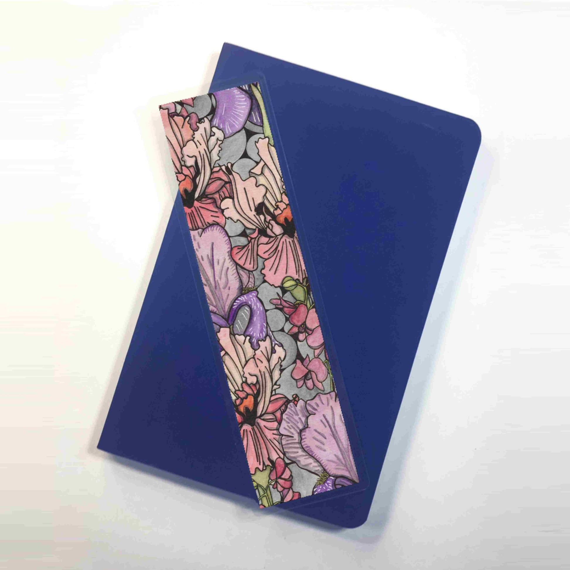 PinkPolish Design Bookmarks "Floral Repetition" 2-Sided Bookmark