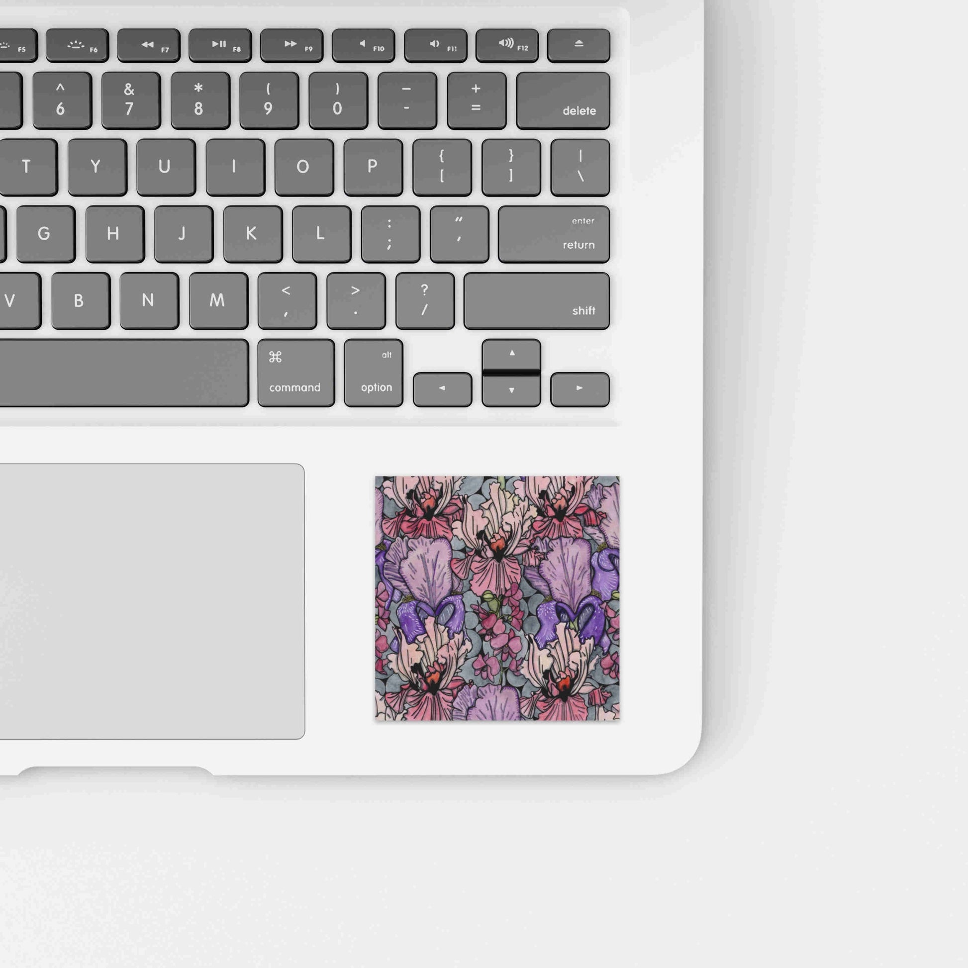 PinkPolish Design Stickers "Floral Repetition" Square Vinyl Sticker