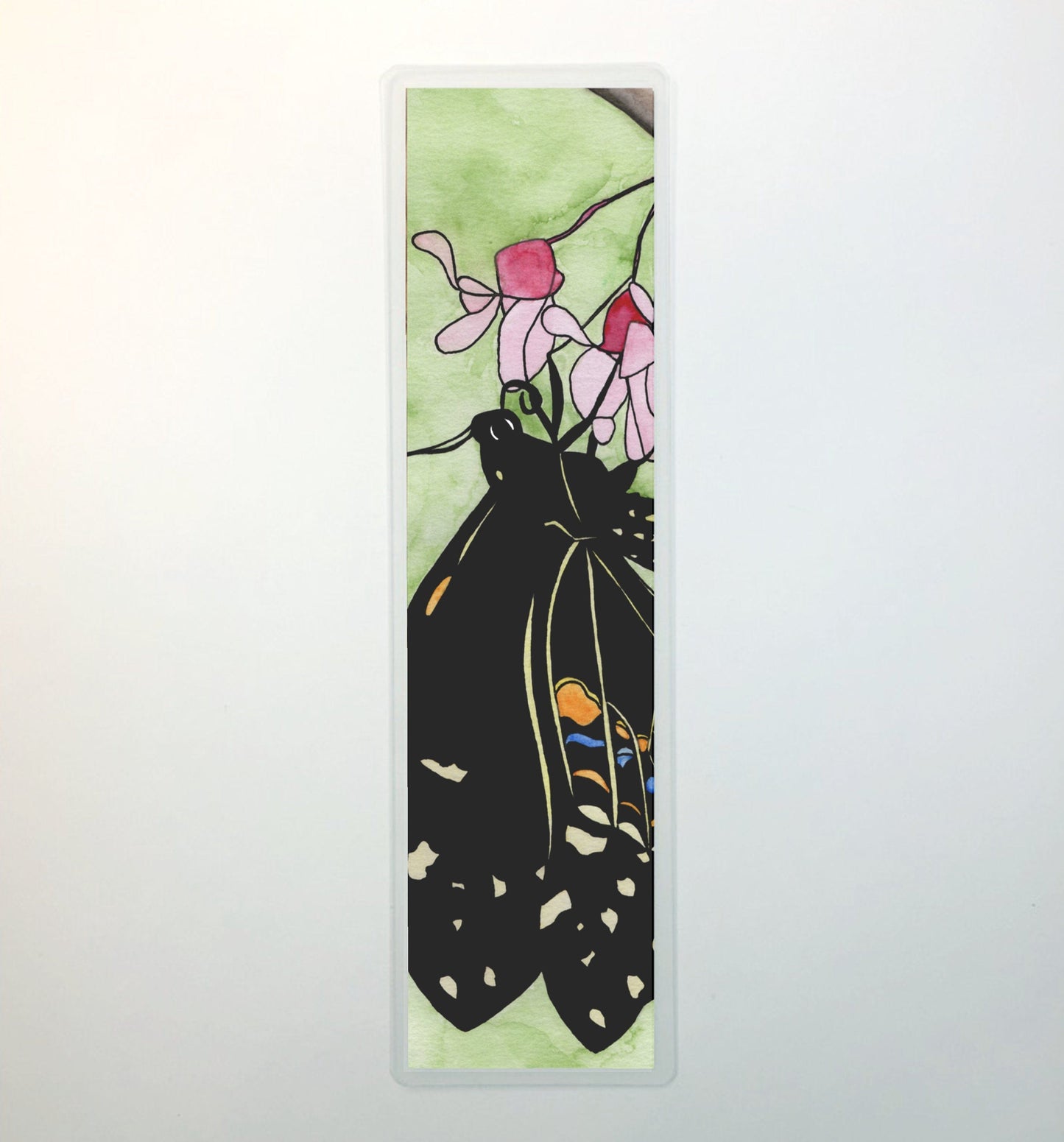 PinkPolish Design Bookmarks "Flutterbye" 2-Sided Bookmark