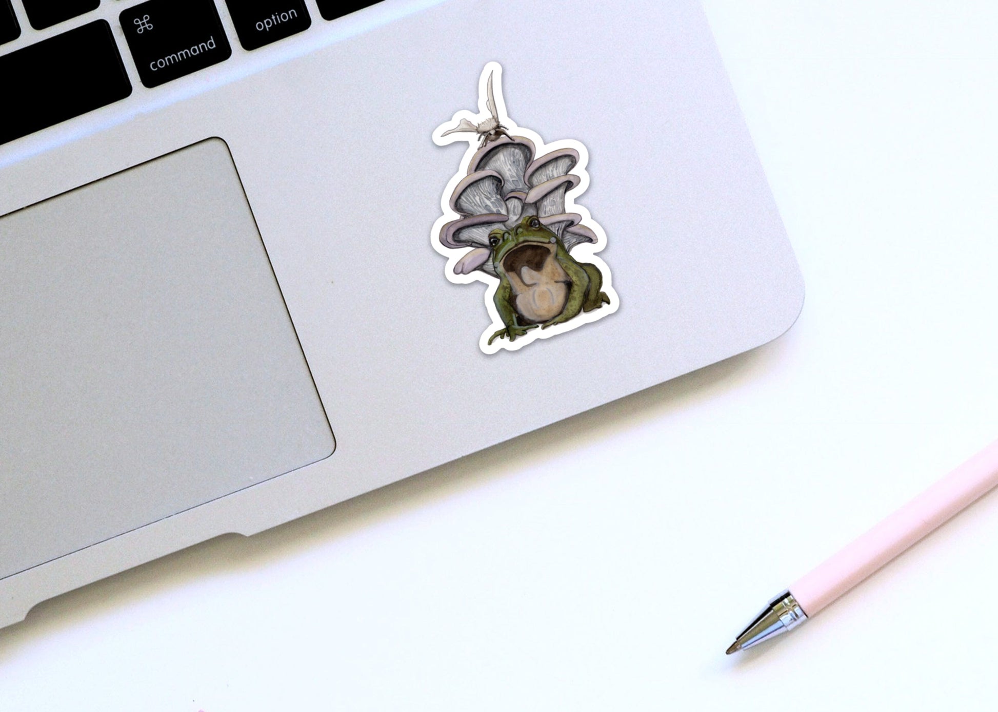 PinkPolish Design Stickers "Frog Trifecta" Vinyl Die Cut Sticker