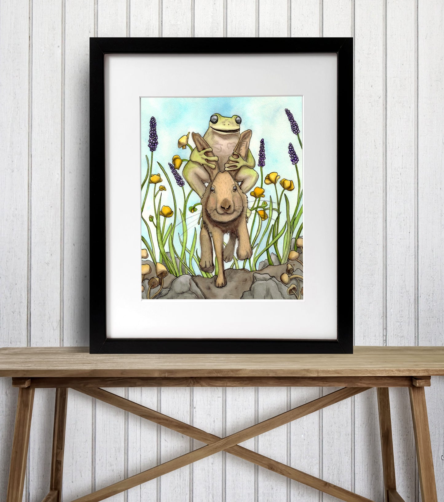PinkPolish Design Art Prints "Gallup"  Watercolor Painting: Art Print