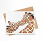 PinkPolish Design Note Cards "Giraffe Love" Handmade Notecard