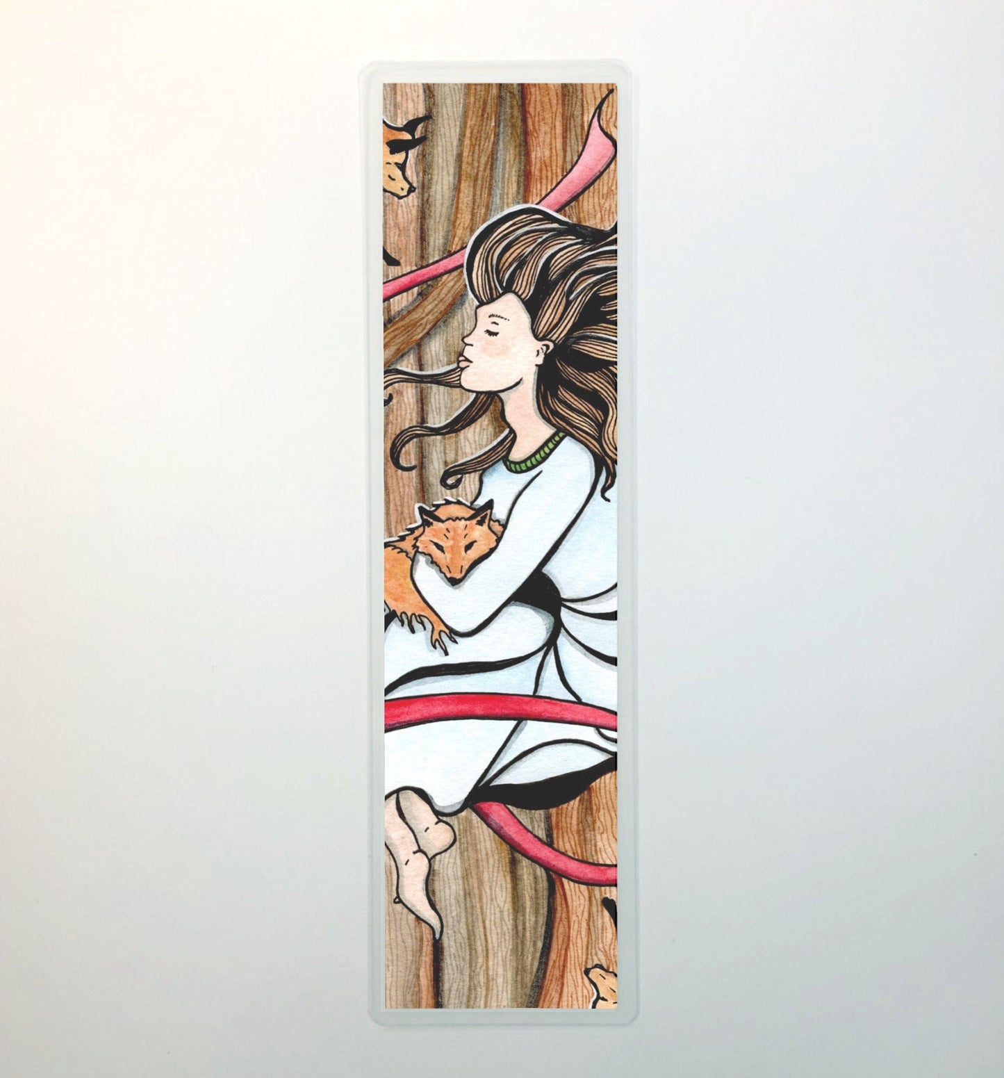 PinkPolish Design Bookmarks "Guarded" 2-Sided Bookmark