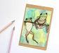 PinkPolish Design Notebook "Hanging Out" Frog Inspired Notebook / Sketchbook / Journal