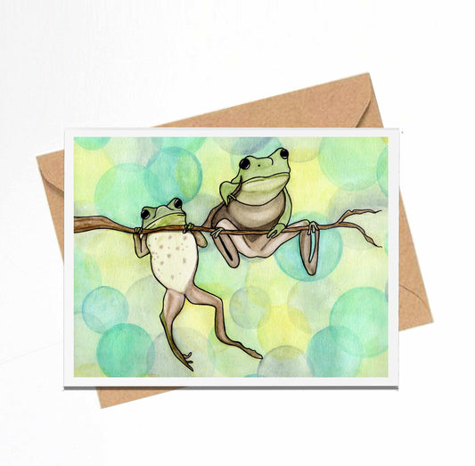 PinkPolish Design Note Cards "Hanging Out" Handmade Notecard