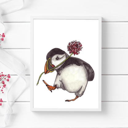 PinkPolish Design Art Prints "Happy to See You"  Watercolor Painting: Art Print