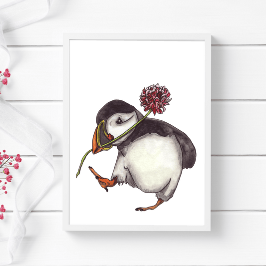 PinkPolish Design Art Prints "Happy to See You"  Watercolor Painting: Art Print