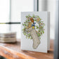 PinkPolish Design Note Cards "Hark the Holiday Chicken" Handmade Notecard