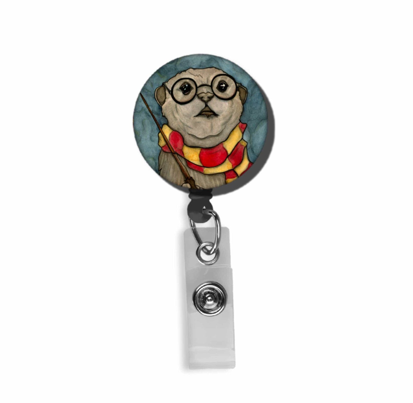 PinkPolish Design Badge Reels & Lanyards "Harry Otter" Retractable Badge Reel
