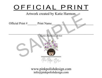 PinkPolish Design Art Prints "Hawkmoth" Ink Drawing: Art Print