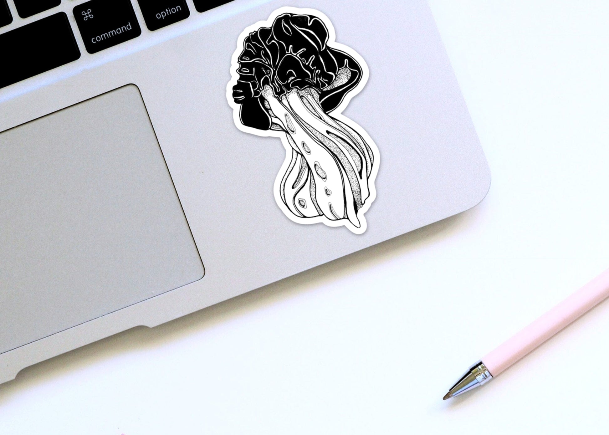 PinkPolish Design Stickers "Helvella Vespertina" Vinyl Die Cut Sticker