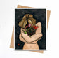 PinkPolish Design Note Cards "In Darkness Bloom" Handmade Notecard