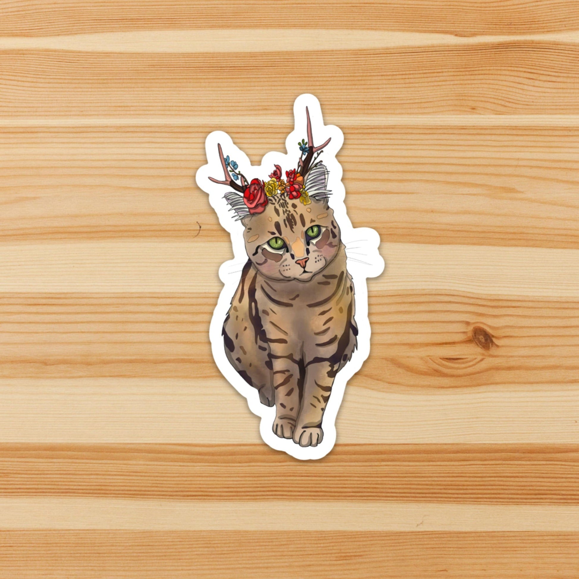 PinkPolish Design Stickers "Jackalope" Vinyl Die Cut Sticker
