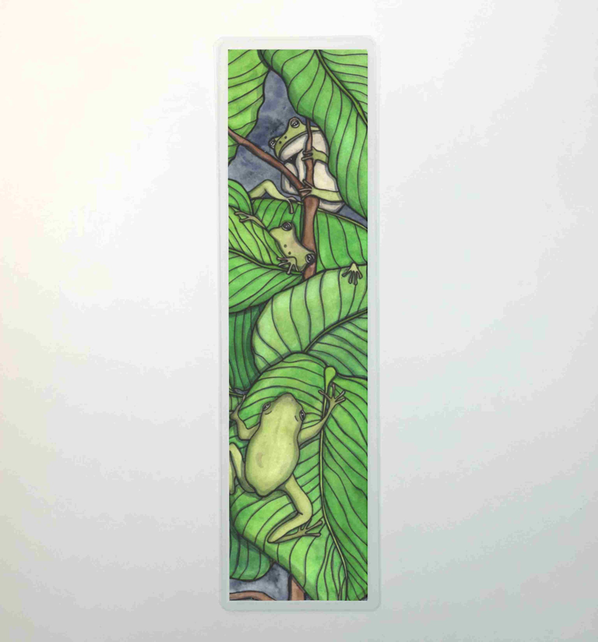 PinkPolish Design Bookmarks "Knot of Frogs" 2-Sided Bookmark