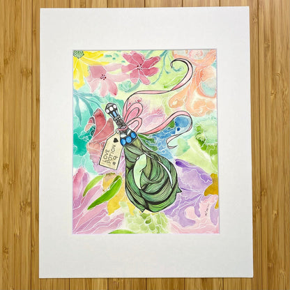 PinkPolish Design Original Art "Love Potion #9" Magic Inspired Original Watercolor & Ink Illustration