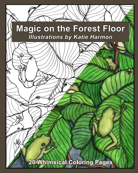PinkPolish Design Coloring Book Magic On the Forest Floor Coloring Book
