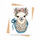 PinkPolish Design Note Cards "Mamma Llama" Handmade Notecard