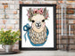 PinkPolish Design Art Prints "Mamma Llama"  Watercolor Painting: Art Print