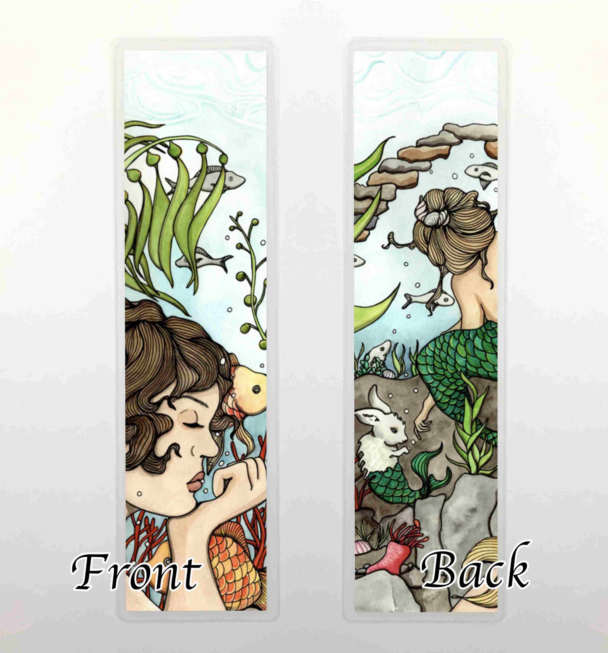 PinkPolish Design Bookmarks "Mermaid Daydream" 2-Sided Bookmark