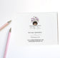 PinkPolish Design Note Cards "Metamorphosis" Handmade Notecard