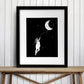 PinkPolish Design Art Prints "Moon" Ink Drawing: Art Print