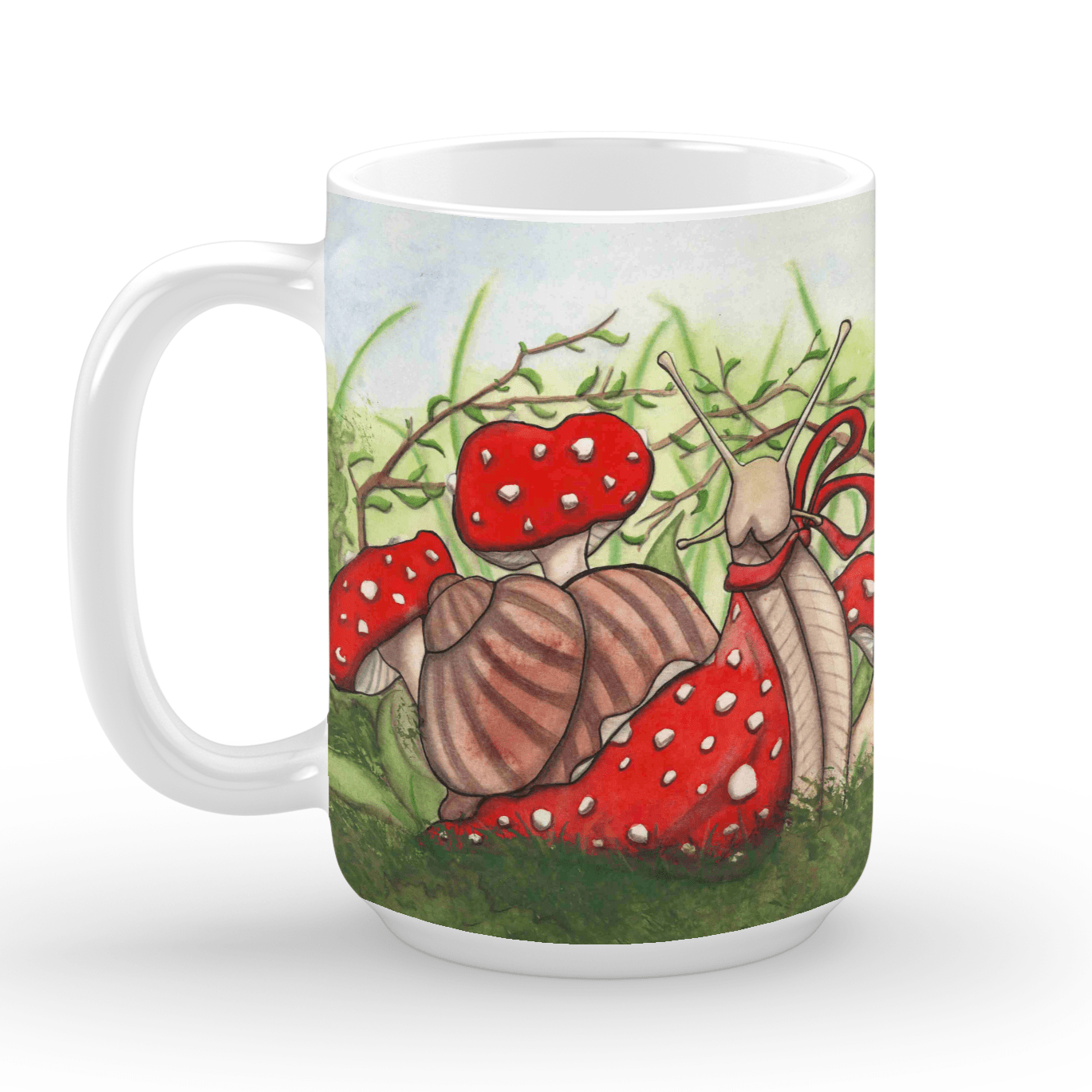 PinkPolish Design Coasters "Ms. Fantabulous Snail" 15oz Mug