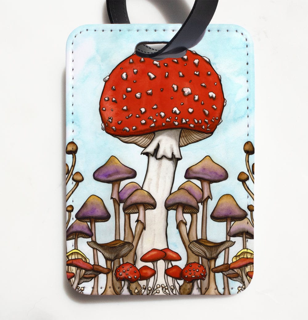 PinkPolish Design Luggage Tag Mushroom Fields Luggage Tag