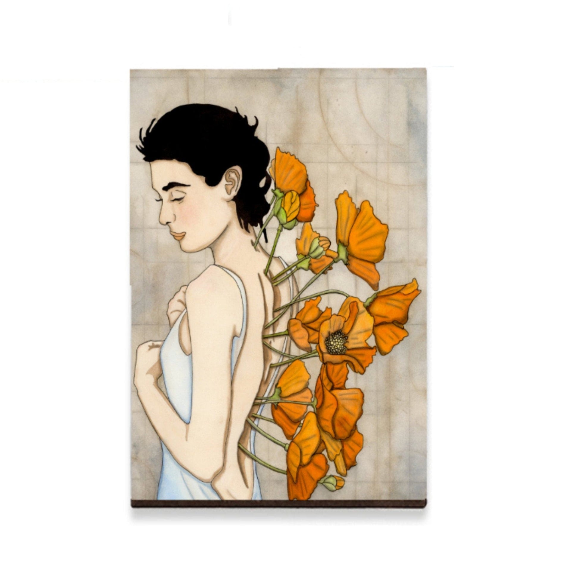 PinkPolish Design Refrigerator Magnets "New Growth" 2"x3" Wood Refrigerator Magnet