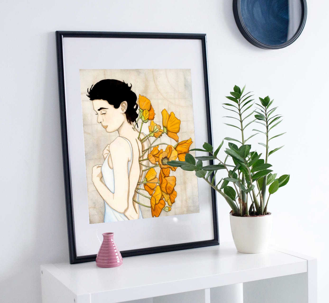 PinkPolish Design Art Prints "New Growth"  Watercolor Painting: Art Print