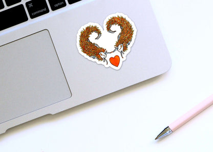 PinkPolish Design Stickers "Nudibranch Love" Vinyl Die Cut Sticker