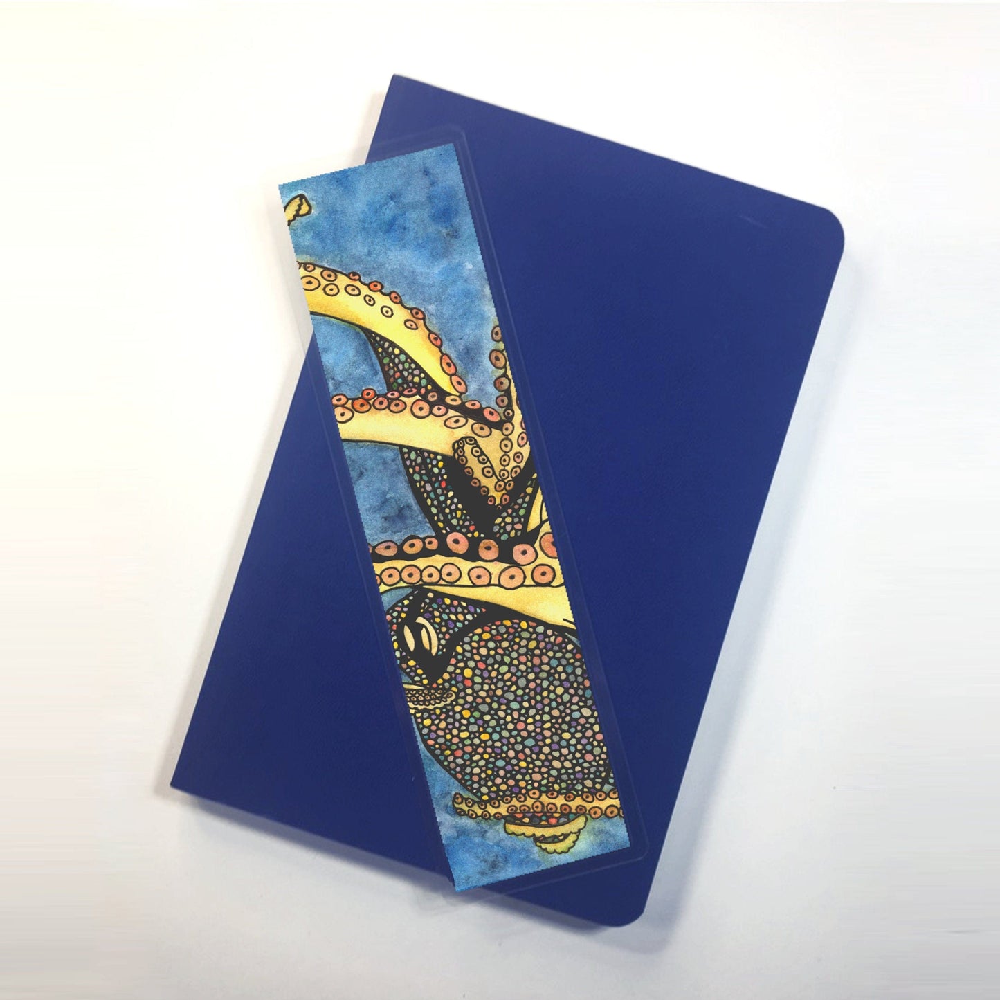 PinkPolish Design Bookmarks "Octopus Genius" 2-Sided Bookmark
