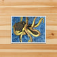 PinkPolish Design Note Cards "Octopus Genius" Handmade Notecard