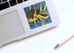 PinkPolish Design Stickers "Octopus Genius" Square Vinyl Sticker