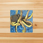 PinkPolish Design Stickers "Octopus Genius" Square Vinyl Sticker
