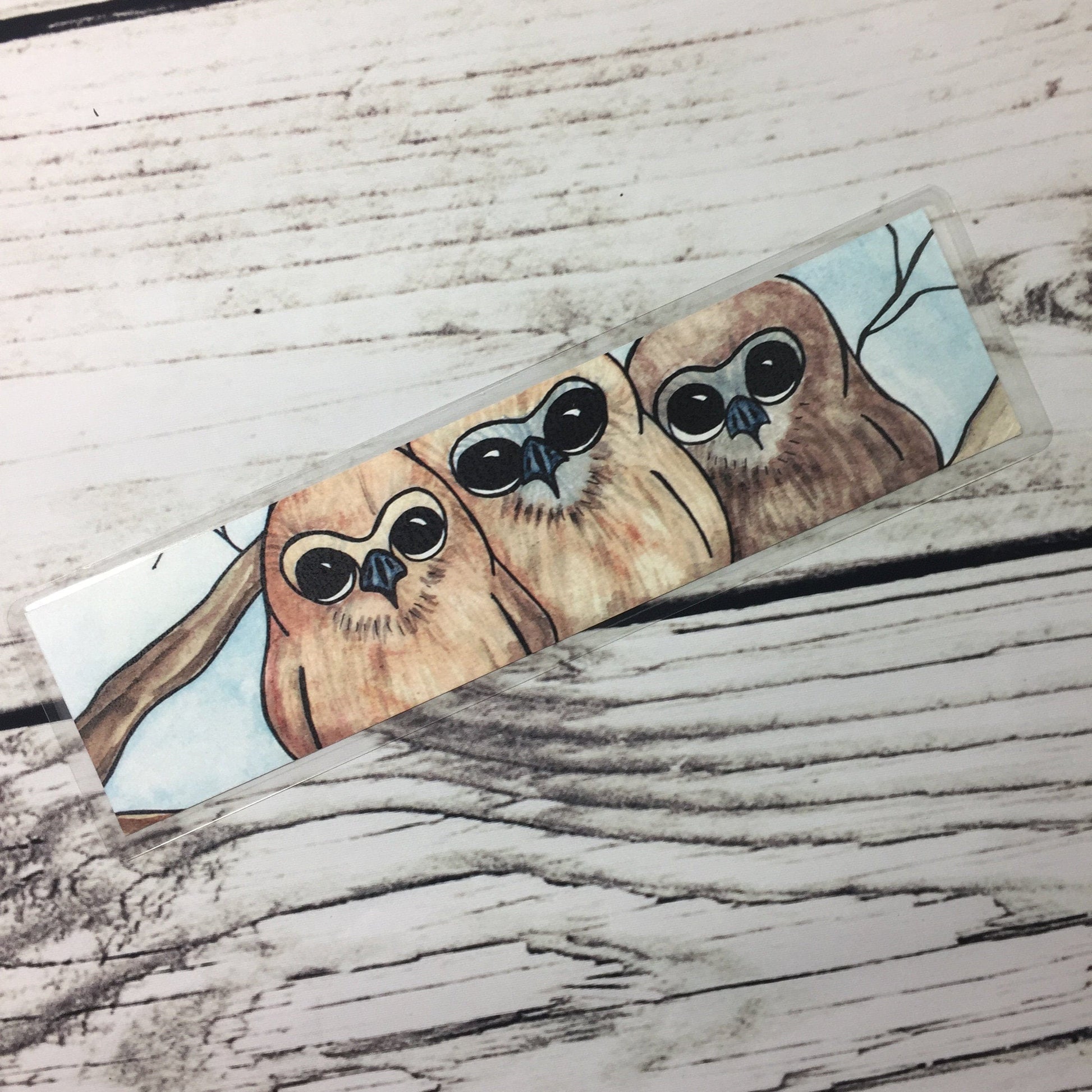 PinkPolish Design Bookmarks "Owl Huddle" 2-Sided Bookmark