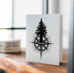 PinkPolish Design Card Pack "Pacific NW" 4 Card Pack of Handmade Notecards
