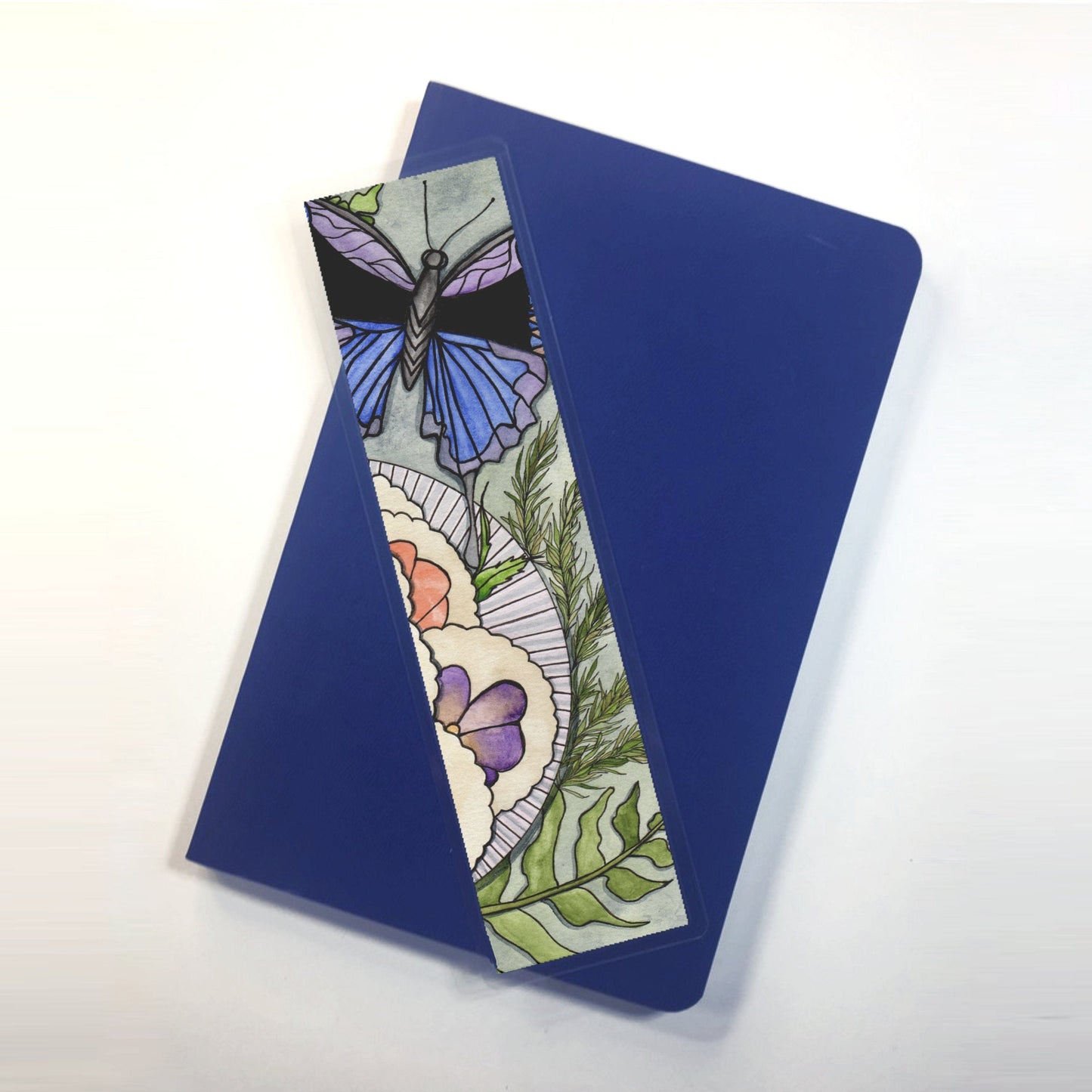 PinkPolish Design Bookmarks "Pansy Shortbread" 2-Sided Bookmark
