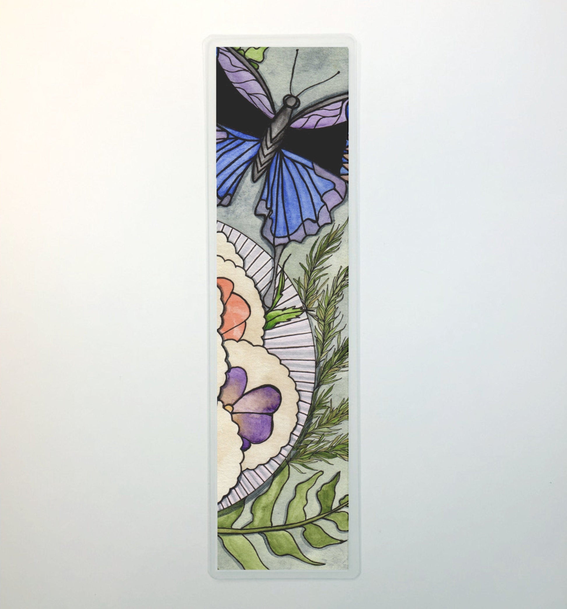 PinkPolish Design Bookmarks "Pansy Shortbread" 2-Sided Bookmark