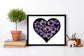 PinkPolish Design Art Prints "Pansy Valentine"  Watercolor Painting: Art Print