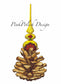 PinkPolish Design Art Prints "Pinecone Ornament" Watercolor Painting: Art Print